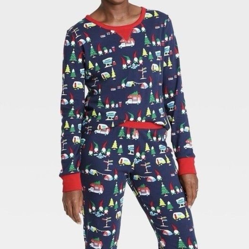 Women’s Christmas Gnome Pajama Set 2X